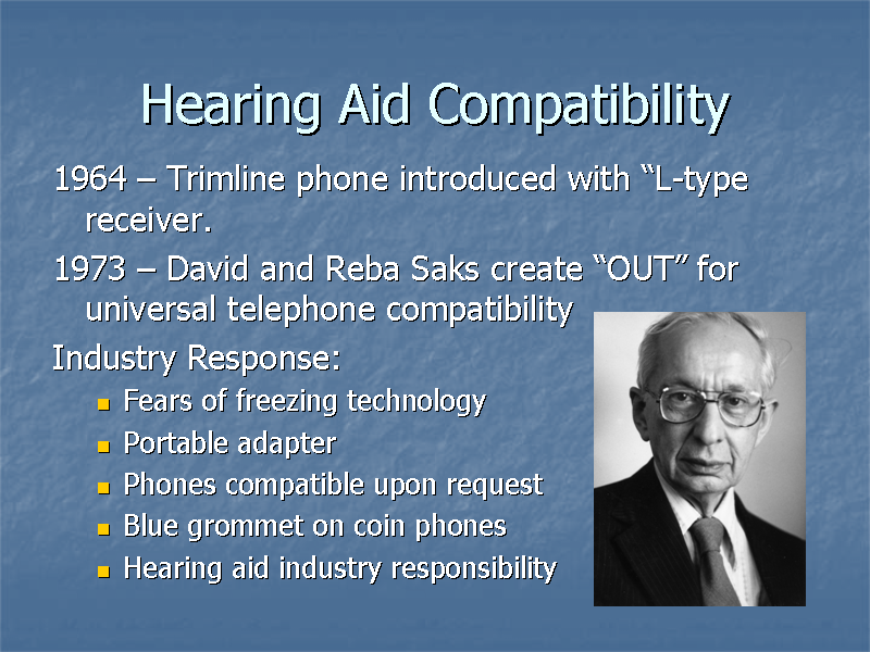 Hearing Aid Compatibility